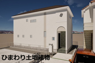 【外観】 | 南区上鶴間2丁目  2号棟 3期 | イメージパース（完成時に現況と異なる場合は現況優先となります）