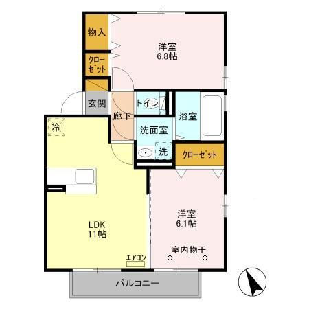 【間取り】 | サンセール成田