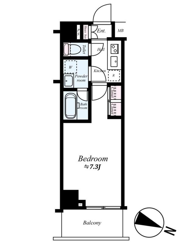 北区東十条１丁目の賃貸マンションの間取り