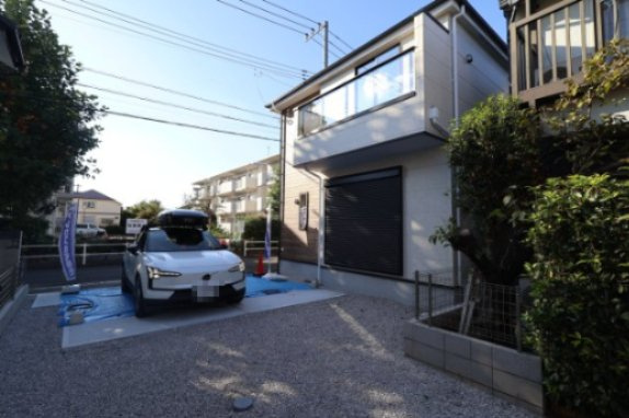 《仲介手数料無料》三鷹市井口５丁目3-8新築一戸建てKEIAI Graceの外観|撮影日 2026年10月7日 15:00 晴れ