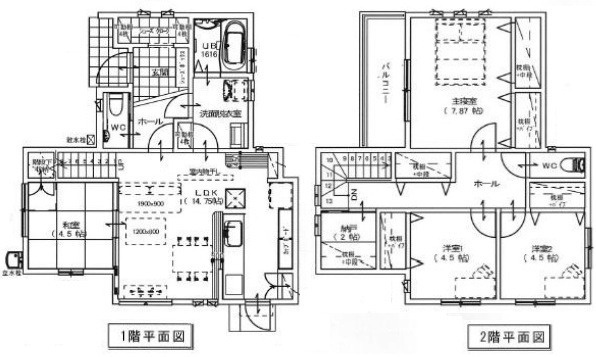 安芸区船越6丁目の間取り
