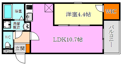 ジーメゾン王居殿の間取り