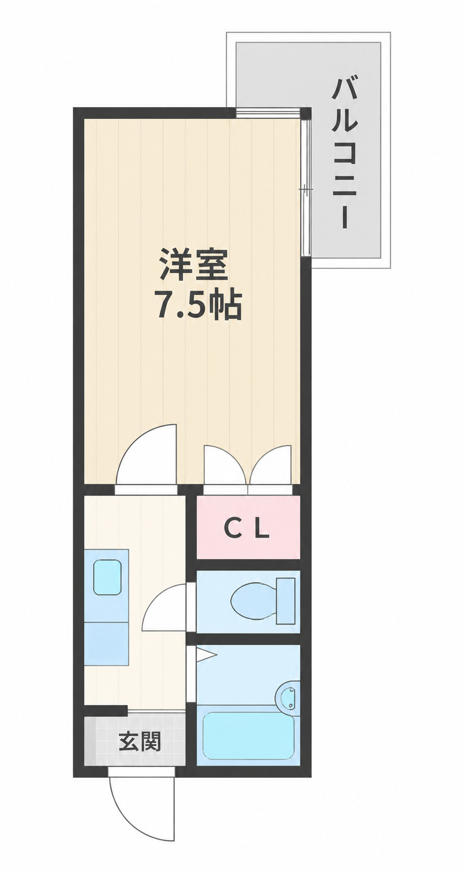 シャロームＳの間取り|別号室タイプ