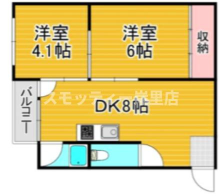 パルミエール岸里の間取り