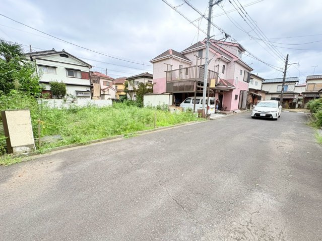 川越市小ケ谷　建築条件なし売地　JR川越線『西川越駅』徒歩7分　【泉小学区】の前面道路含む現地写真