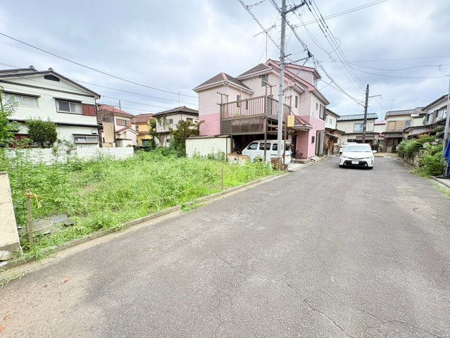 川越市小ケ谷　建築条件なし売地　JR川越線『西川越駅』徒歩7分　【泉小学区】の前面道路含む現地写真