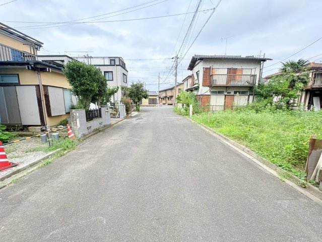 川越市小ケ谷　建築条件なし売地　JR川越線『西川越駅』徒歩7分　【泉小学区】の前面道路含む現地写真