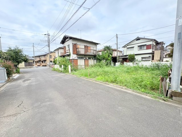 川越市小ケ谷　建築条件なし売地　JR川越線『西川越駅』徒歩7分　【泉小学区】の前面道路含む現地写真