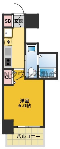 【間取り】 | エステムコート名古屋千種グレイス | 間取りです。