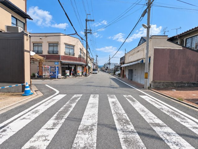 北野西白梅町の前面道路含む現地写真