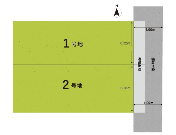 東大阪市若江東町　第1期　新築一戸建ての区画図|全２区画