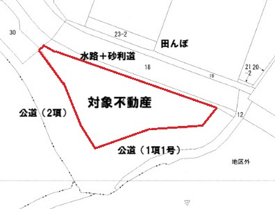 加東市大畑土地の土地図