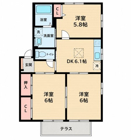 ファミールさくらの間取り
