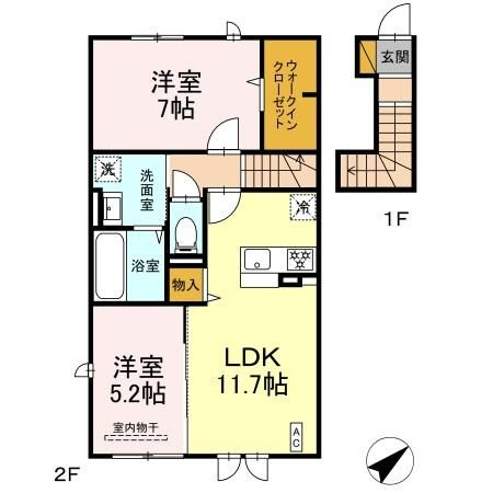 【間取り】 | フィオーレ　Ⅱ