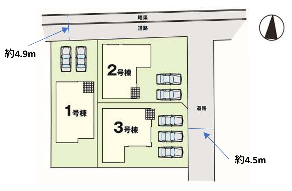 古賀市今の庄4期の区画図