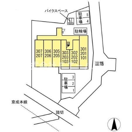 ベル　フロレゾンの区画図