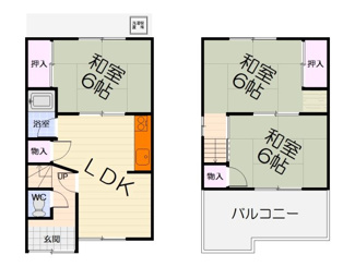 【間取り】 | 毛穴町貸家