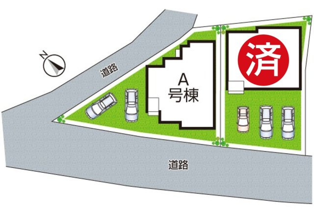 10(土)11(日)12(祝)現地説明会！◆泉北郡忠岡町忠岡南　新築一戸建ての区画図|全2区画