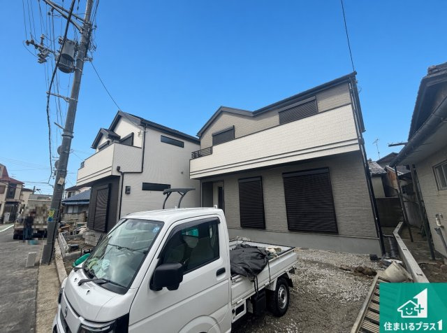 3(土)4(日)現地説明会！◆泉北郡忠岡町忠岡南　新築一戸建ての外観|周辺は落ち着いた街並みの住宅地！子育てがしやすい住環境です！まだ未完成ですが、現地でしかわからない事もございます。是非一度ご覧ください。
