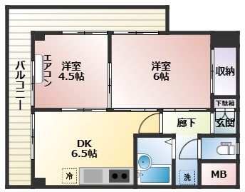 【間取り】 | 第2萬崎ビル