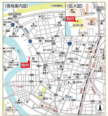 【地図】 | 千住桜木　売地