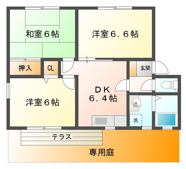 パセオKANEHIROの間取り