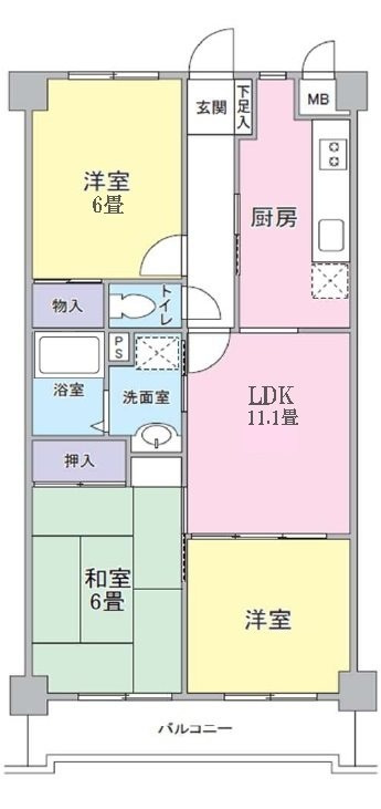 グランノアール光が丘 の間取り|間取りです。