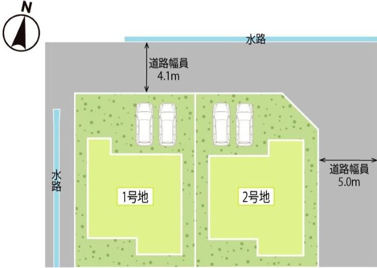 タマタウン大津Ⅷ　1号棟の区画図