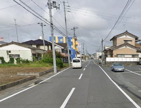 【新築戸建】　（予約あり）　いわき市小島町2丁目第2　長期優良住宅の前面道路含む現地写真|北側8.87ｍ～8.99ｍ公道