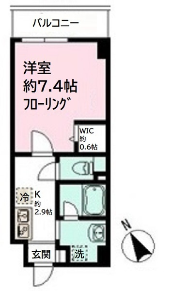 市川市鬼越１丁目のアパートの間取り
