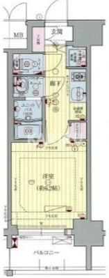 プレサンス玉造駅前ルージュの間取り