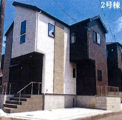 座間市立野台2期　新築戸建全3棟　2号棟の外観パース