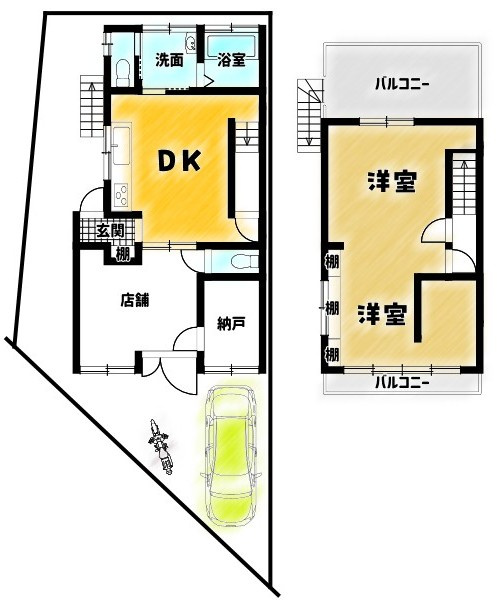 大原野東野町の間取り