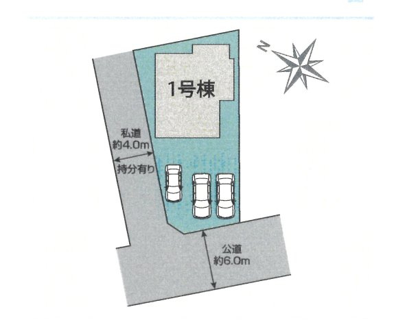 仲介手数料無料　白岡市小久喜212-1　新築戸建　全1棟の区画図