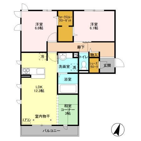 コンフォールコートの間取り