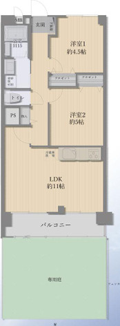 用賀ガーデンフラッツの間取り