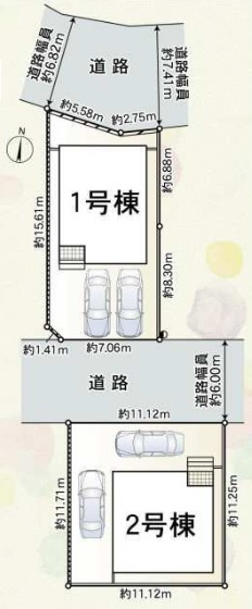 明石市大久保町江井島の区画図
