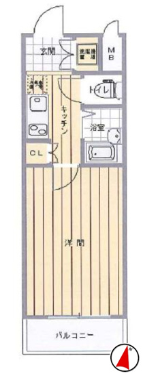 【間取り】 | ルーブル西五反田弐番館