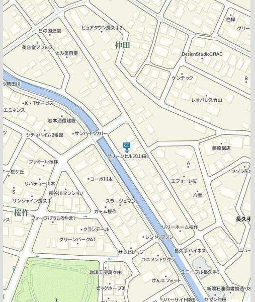 グリーンヒルズ山田8の地図