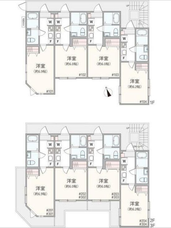 アザーレ・パッシオ元住吉の間取り
