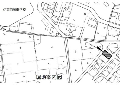 荻　陽当たり良好で閑静な住宅地にある土地298万円の地図|ぜひ現地をご覧ください