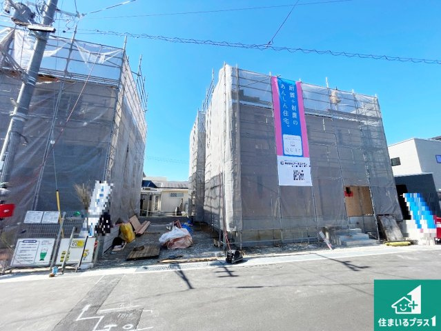 京田辺市草内穴口　第6期　新築一戸建ての外観|現在建築中！落ち着いた街並みで新生活を始めることが出来そう！周辺の物件も併せてご紹介させて頂きます！