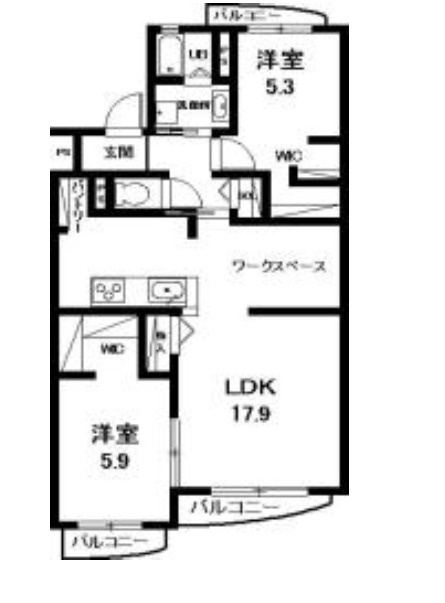 シャイン壱番館の間取り