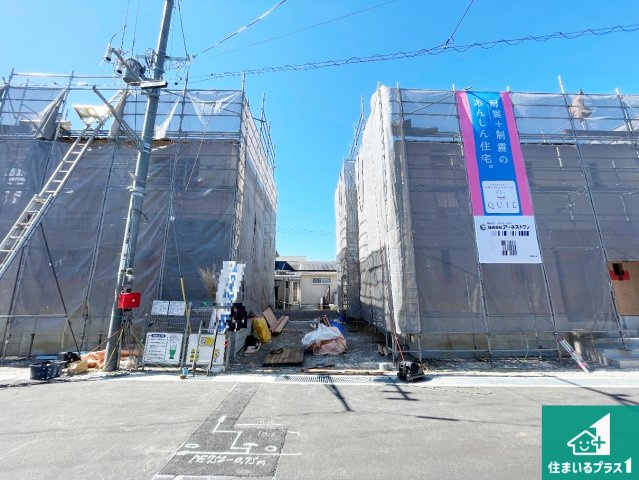 京田辺市草内穴口　第6期　新築一戸建ての外観|現在建築中！落ち着いた街並みで新生活を始めることが出来そう！周辺の物件も併せてご紹介させて頂きます！