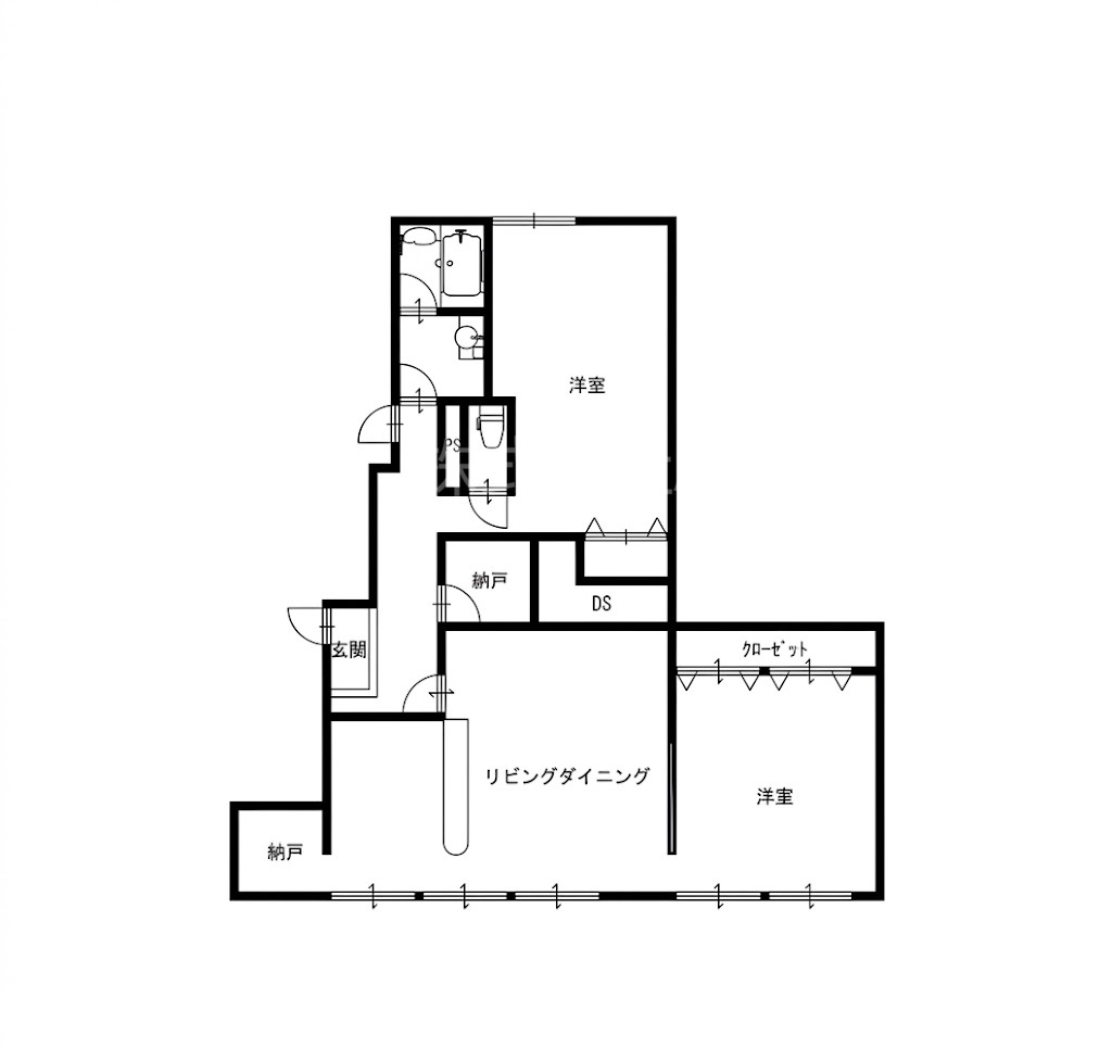 阿波座ビルの間取り