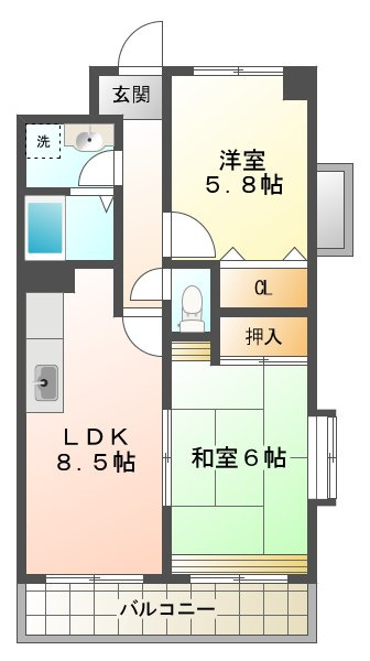 パストラル松本の間取り