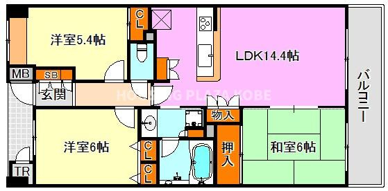 エフ・コート須磨高倉町の間取り