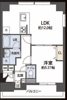 中銀日本橋浜町マンシオンの間取り