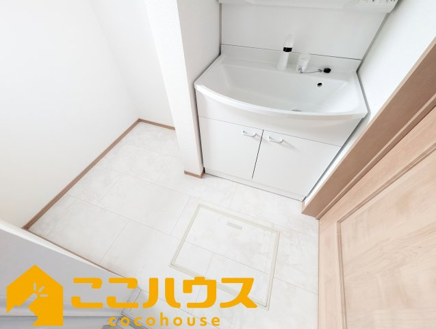 豊見城市我那覇232番　ハートフルタウン　新築戸建て　全2棟　A号棟の脱衣所|脱衣所
