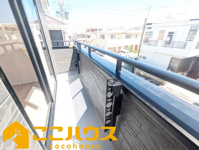 豊見城市我那覇232番　ハートフルタウン　新築戸建て　全2棟　A号棟のバルコニー|ワイドバルコニー